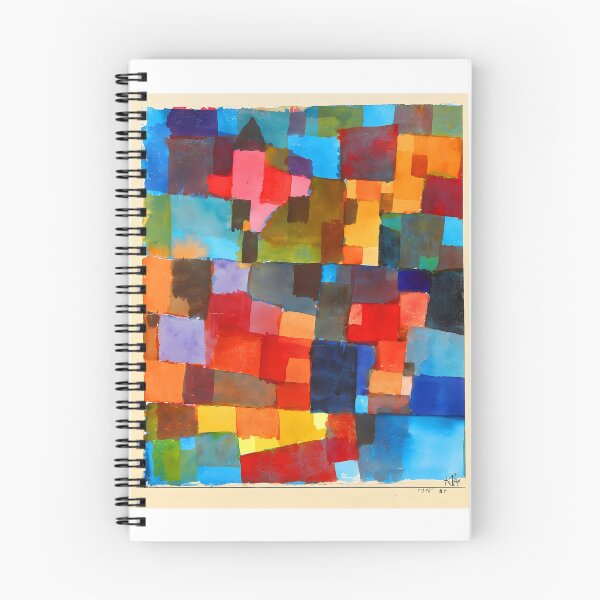 Item preview, Raumarchitekturen auf Kalt-Warm – Paul Klee Abstract Expressionist Art with Signature designed and sold by EmeraldeaArt.