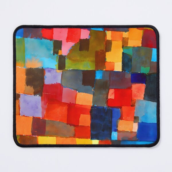 Item preview, Raumarchitekturen auf Kalt-Warm – Paul Klee Abstract Expressionist Art with Signature designed and sold by EmeraldeaArt.