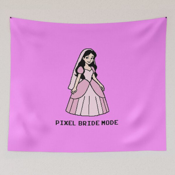 Item preview, Pixel Bride – Cute Retro Princess Wedding Sprite designed and sold by Ovitees.