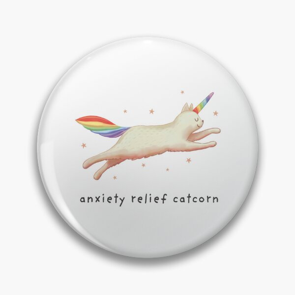 Item preview, Anxiety Relief Catcorn Cute Magical Cat for Comfort and Joy designed and sold by GosiaArtGarden.