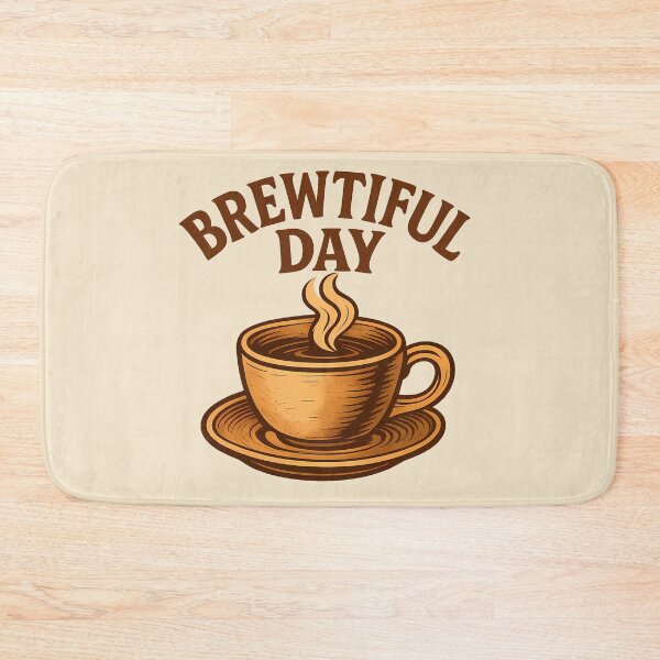 Item preview,  Brewtiful Day — Vintage Hand-Drawn Coffee Cup Illustration | Retro Coffee Mug Design, Coffee Lover Gift designed and sold by Raslanity.