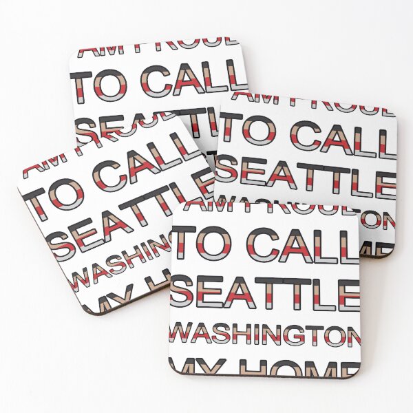 Item preview, I Am Proud To Call Seattle Washington My Home Colorful Text designed and sold by TheIconSmith.