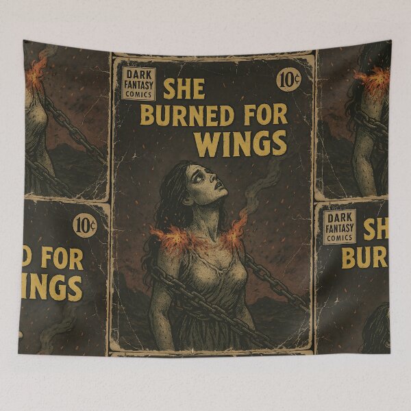 Item preview, Gothic Dark Fantasy: She Burned for Wings designed and sold by bapupa.