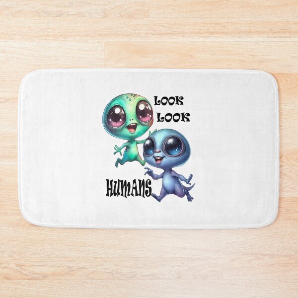 Item preview, Happy aliens running excitedly after the humans designed and sold by LoneAngel.