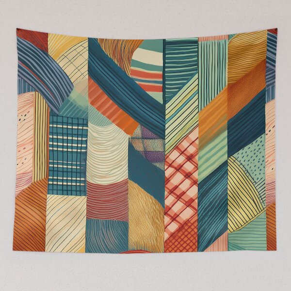 Item preview, Colorful retro pattern design designed and sold by Photopat.