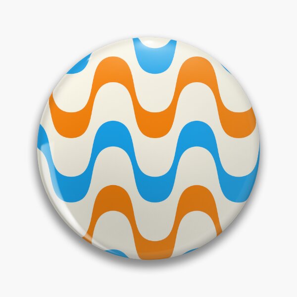 Item preview, Colorful Waves Ornament designed and sold by missbobbit.