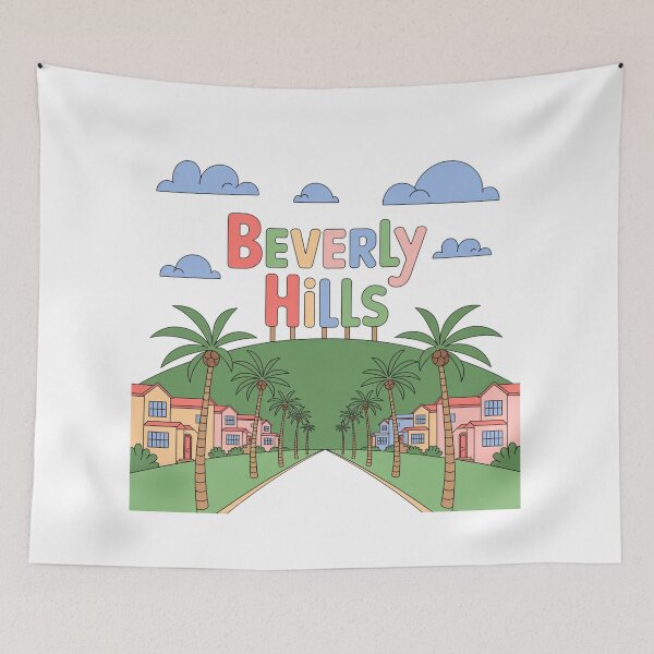 Item preview, Cartoon Beverly Hills designed and sold by ArtQueen777.