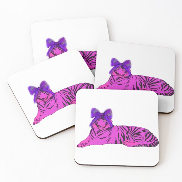 Item preview, Maple the Tiger the Pink with purple Bow – animalzinhats designed and sold by Ashley’sAnimalz.