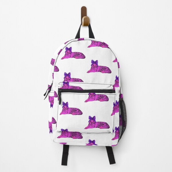 Item preview, Maple the Tiger the Pink with purple Bow – animalzinhats designed and sold by Ashley’sAnimalz.