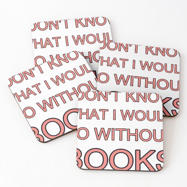 Item preview, I Dont Know What I Would Do Without Books Red Sequin designed and sold by TheIconSmith.
