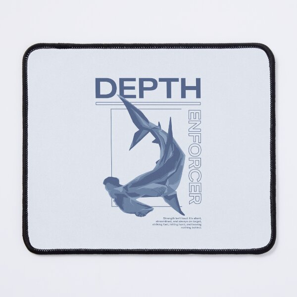 Item preview, Depth Enforcer Hammerhead Shark Blue designed and sold by Duckittyu.