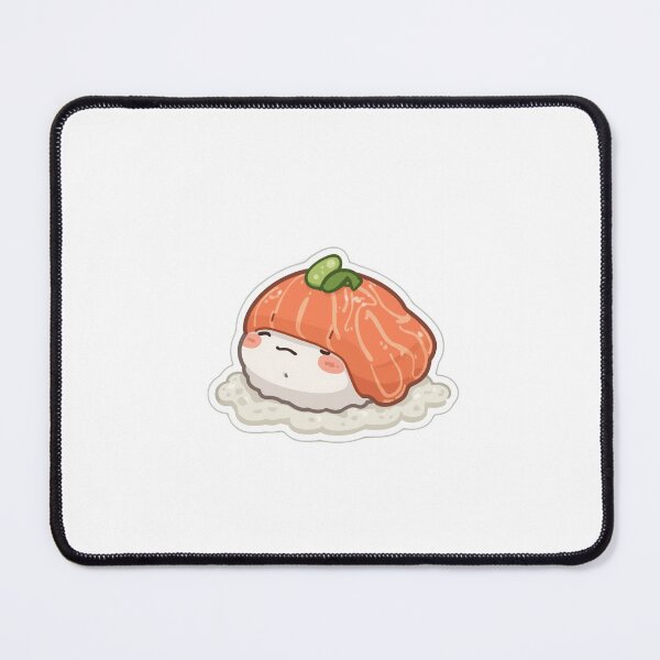 Item preview, fat Salmon sushi designed and sold by cute-stickers10.