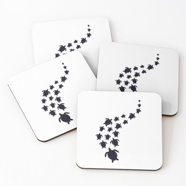 Item preview, Sea Turtle Silhouette Pattern – Minimalist Ocean Wildlife Design designed and sold by SimoesArtistry.