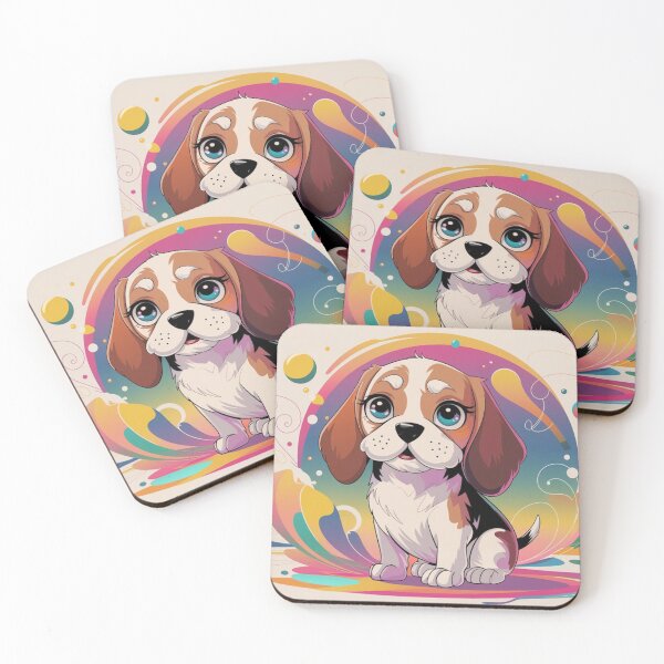 Item preview, Vivid Colors Abstract Beagle Art designed and sold by NeatThingLover.