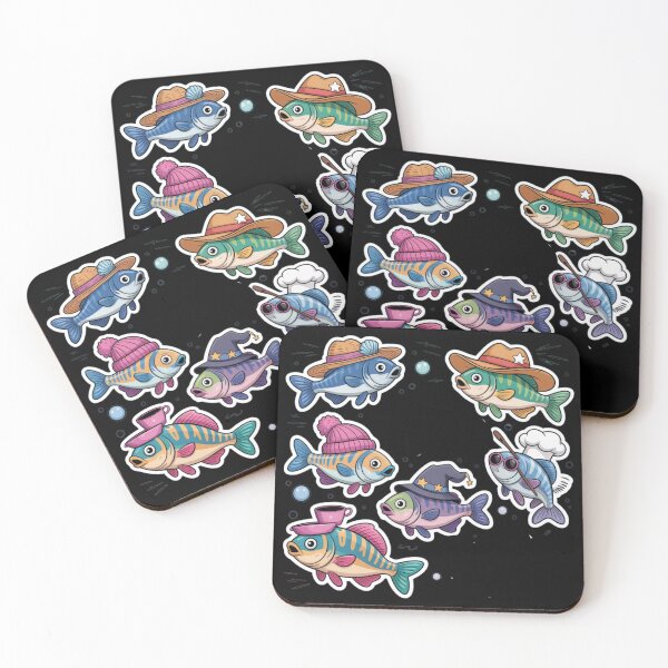 Item preview, Funny Zebrafish with hats designed and sold by DamioPolArt.