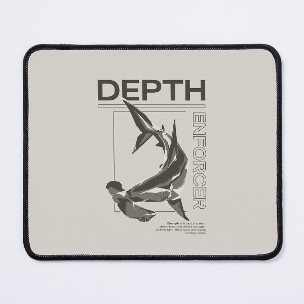 Item preview, Depth Enforcer Hammerhead Shark Grey designed and sold by Duckittyu.