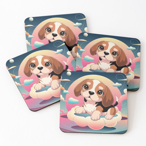 Item preview, Geometric Colorful Beagle Illustration designed and sold by NeatThingLover.