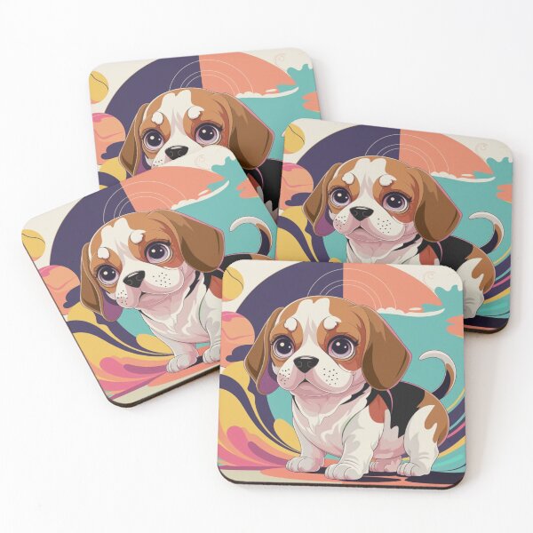 Item preview, Artistic Abstract Beagle Canvas designed and sold by NeatThingLover.
