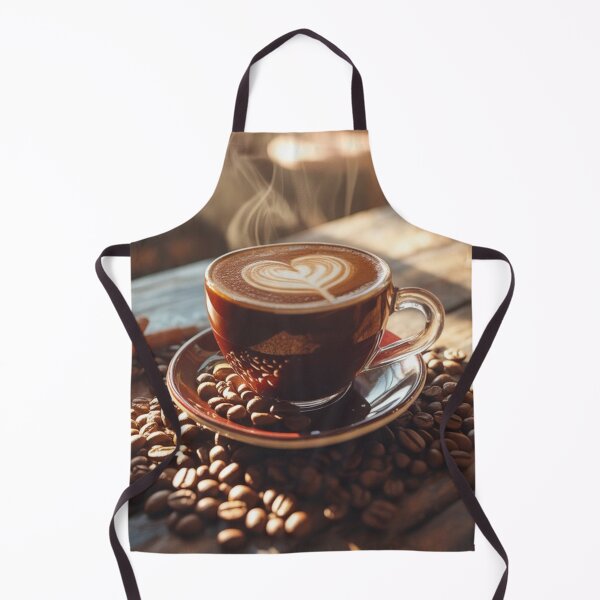 Item preview, “Aromatic Latte Coffee with Heart Art – Perfect Morning” designed and sold by RAKO13.