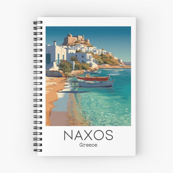 Item preview, A Vintage Travel Illustration of the Naxos - Greece  designed and sold by GoodOldVintage.