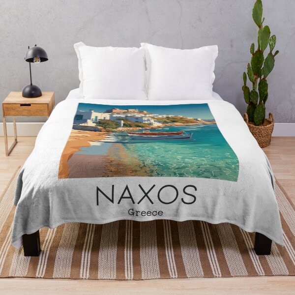Item preview, A Vintage Travel Illustration of the Naxos - Greece  designed and sold by GoodOldVintage.
