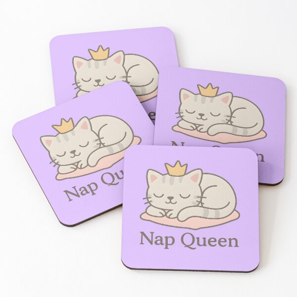 Item preview, Nap Queen – Sleeping cat with a crown designed and sold by domi199834.