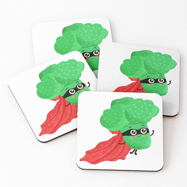 Item preview, Flying red broccoli superhero designed and sold by creatyrunsfree.