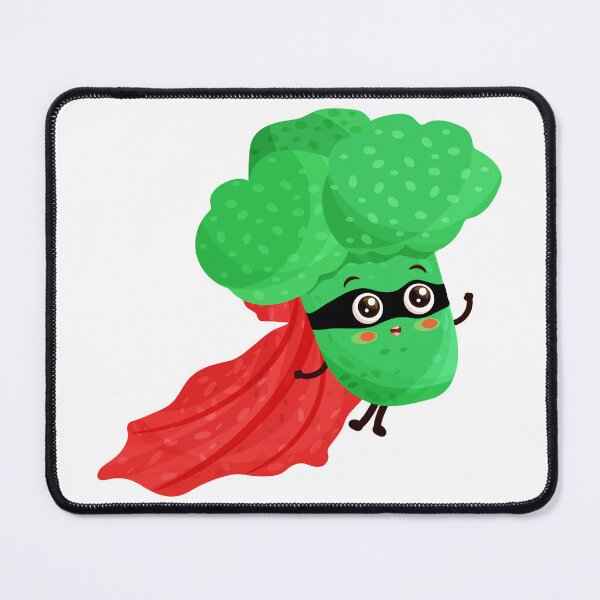 Item preview, Flying red broccoli superhero designed and sold by creatyrunsfree.