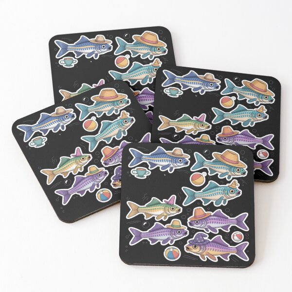 Item preview, Funny colorful Zebrafish with hats designed and sold by DamioPolArt.