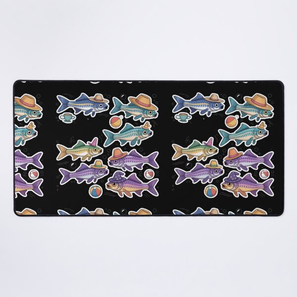 Item preview, Funny colorful Zebrafish with hats designed and sold by DamioPolArt.