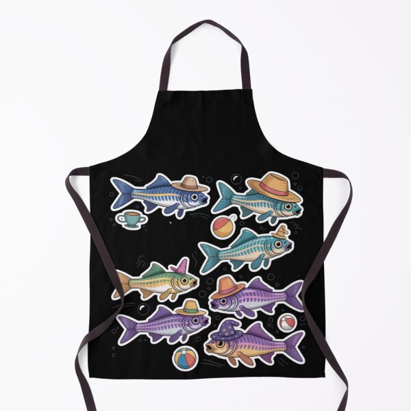 Item preview, Funny colorful Zebrafish with hats designed and sold by DamioPolArt.