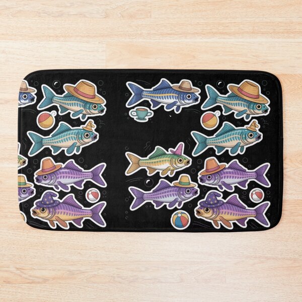 Item preview, Funny colorful Zebrafish with hats designed and sold by DamioPolArt.