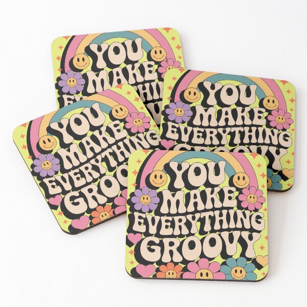 Item preview, You Make Everything Groovy , Retro Vibes, Funky Positive Quote designed and sold by A-jackson.
