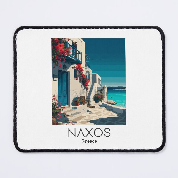 Item preview, A Vintage Travel Illustration of the Naxos - Greece designed and sold by GoodOldVintage.