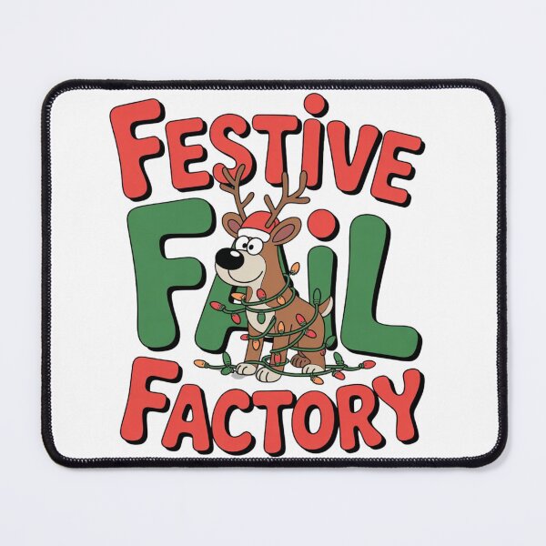 Item preview, Festive Fail Factory – Funny Reindeer Christmas Lights designed and sold by ArtByYunus.