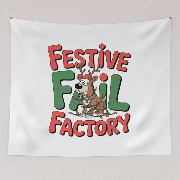 Item preview, Festive Fail Factory – Funny Reindeer Christmas Lights designed and sold by ArtByYunus.