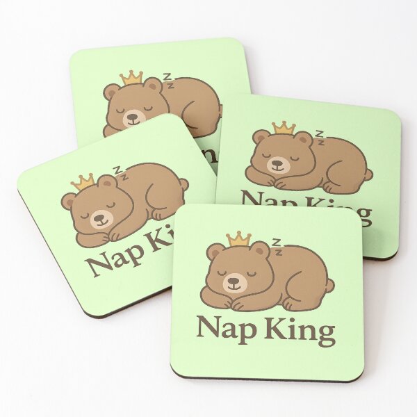 Item preview, Nap King – Sleeping bear with crown designed and sold by domi199834.
