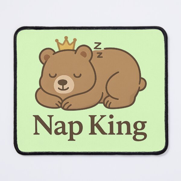 Item preview, Nap King – Sleeping bear with crown designed and sold by domi199834.