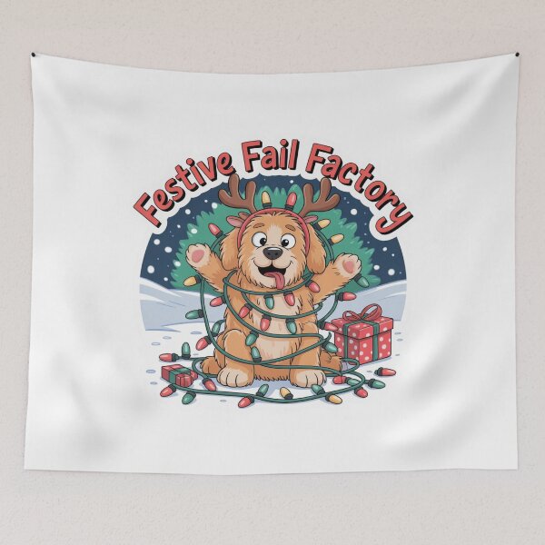Item preview, Festive Fail Factory – Funny Reindeer Christmas Lights designed and sold by ArtByYunus.