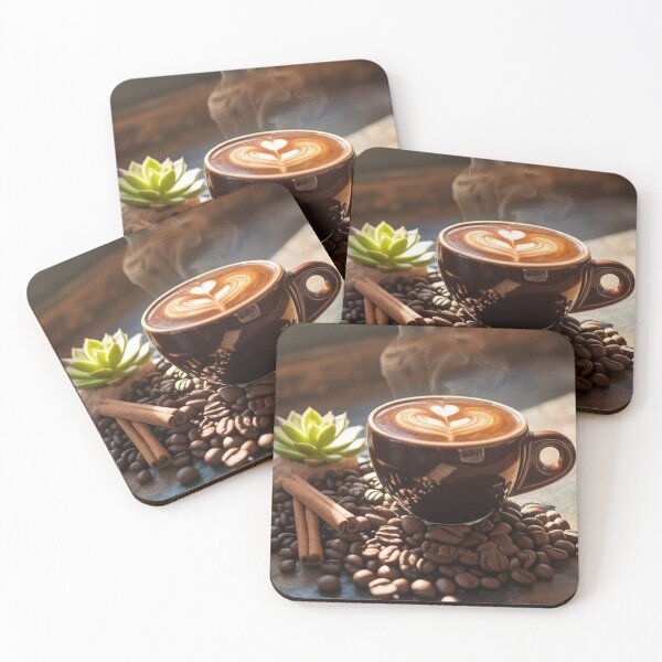 Item preview, “Aromatic Latte Coffee with Heart Art – Perfect Morning” designed and sold by RAKO13.