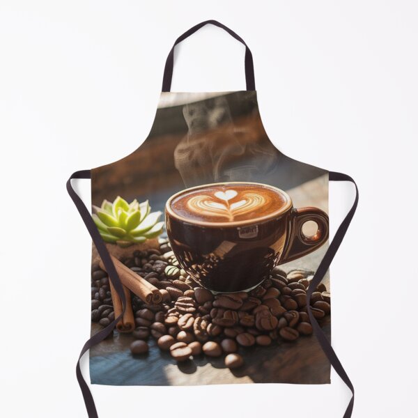 Item preview, “Aromatic Latte Coffee with Heart Art – Perfect Morning” designed and sold by RAKO13.
