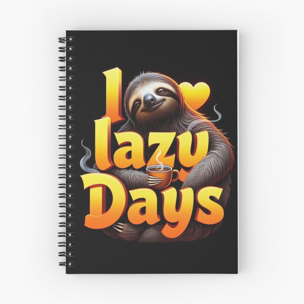 Item preview, I Love Lazy Days sloth design designed and sold by Vintage Designs +.