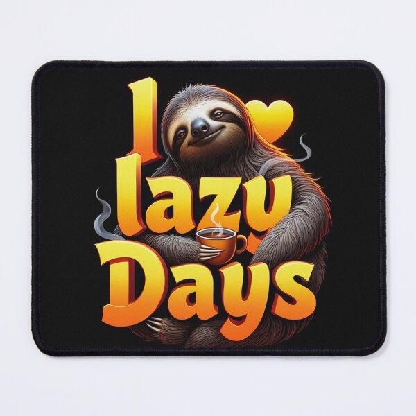 Item preview, I Love Lazy Days sloth design designed and sold by Vintage Designs +.