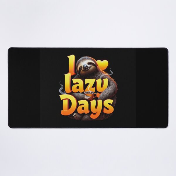 Item preview, I Love Lazy Days sloth design designed and sold by Vintage Designs +.