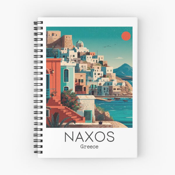 Item preview, A Vintage Travel Illustration of the Naxos - Greece  designed and sold by GoodOldVintage.