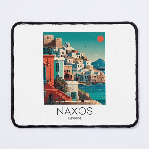 Item preview, A Vintage Travel Illustration of the Naxos - Greece designed and sold by GoodOldVintage.