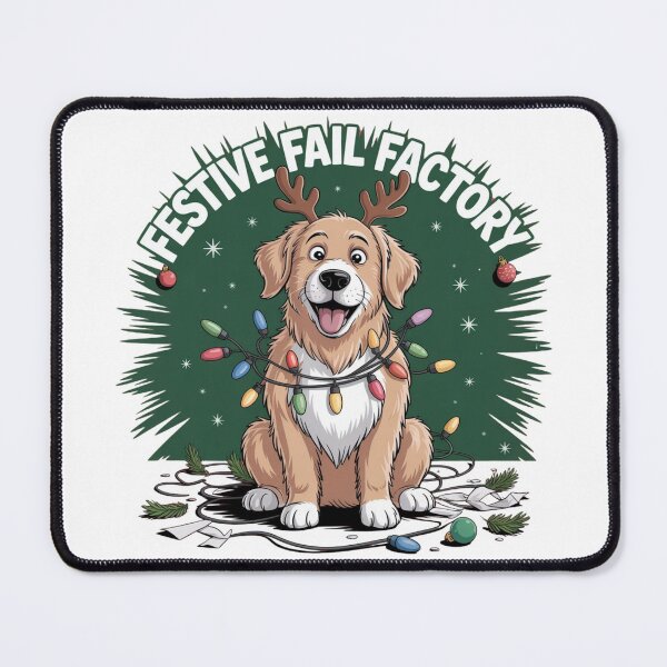 Item preview, Festive Fail Factory – Funny Reindeer Christmas Lights designed and sold by ArtByYunus.
