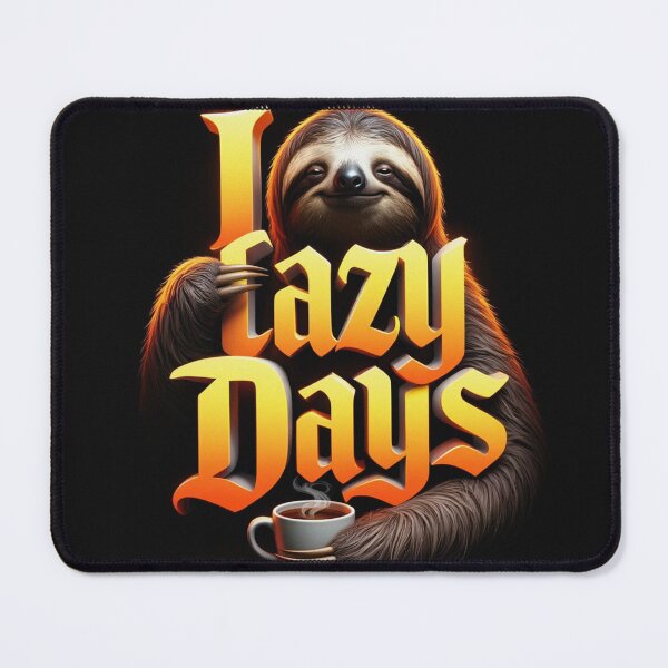 Item preview, I Love Lazy Days sloth design designed and sold by Vintage Designs +.