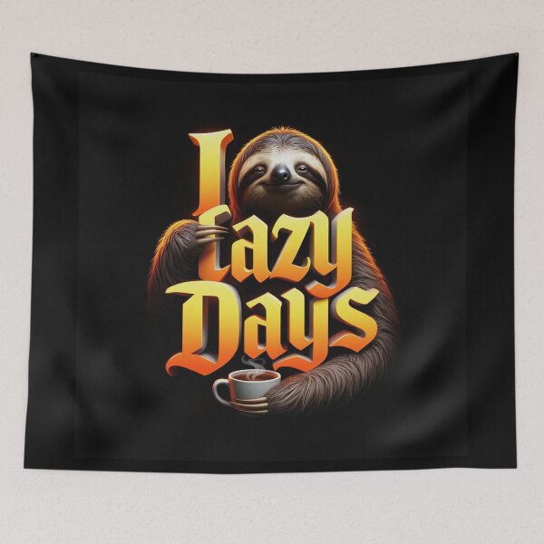 Item preview, I Love Lazy Days sloth design designed and sold by Vintage Designs +.