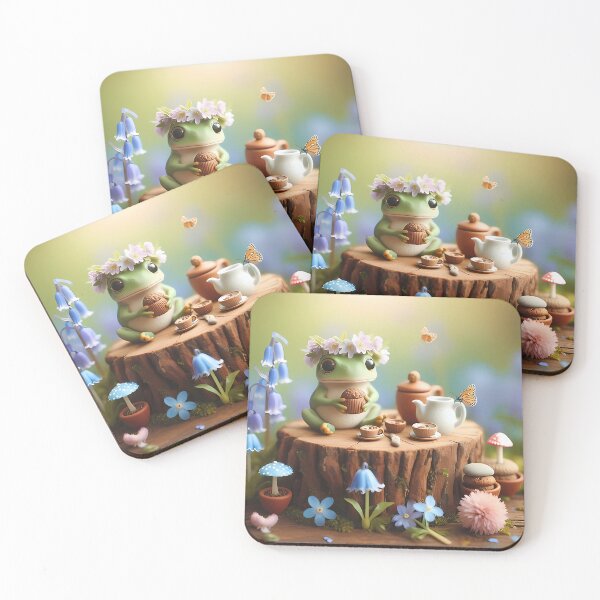 Item preview, Pond Pals’ Tiny Tea Time designed and sold by Cottage Core Ultimate.